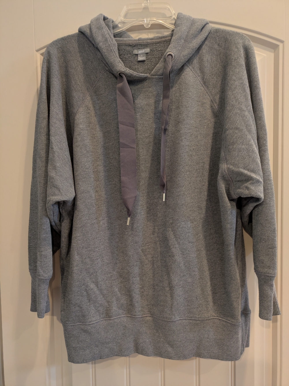 Aerie Cozy Gray Crewneck Hoodie Sweater